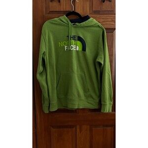 The North Face Mens M Green Half Dome Pullover Hoodie Sweatshirt Fleece Gorpcore